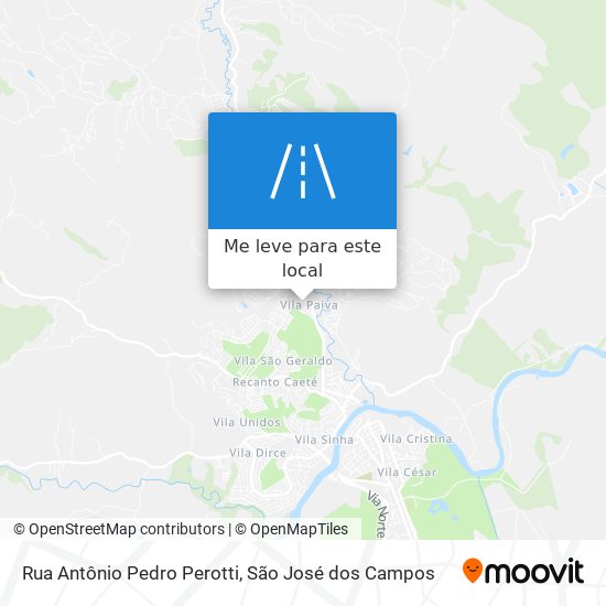 Rua Antônio Pedro Perotti mapa