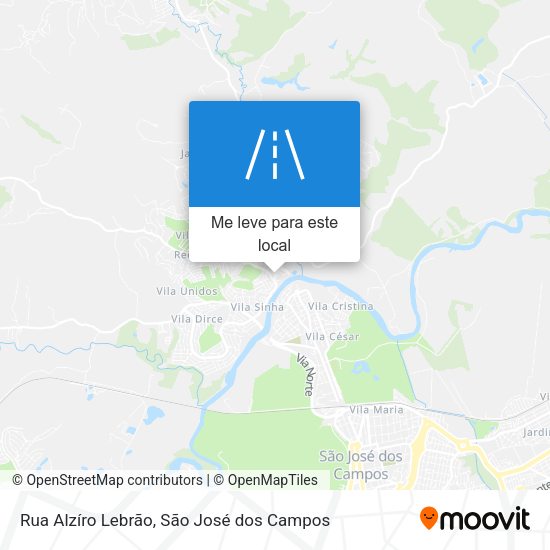 Rua Alzíro Lebrão mapa