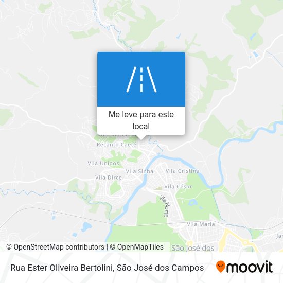 Rua Ester Oliveira Bertolini mapa