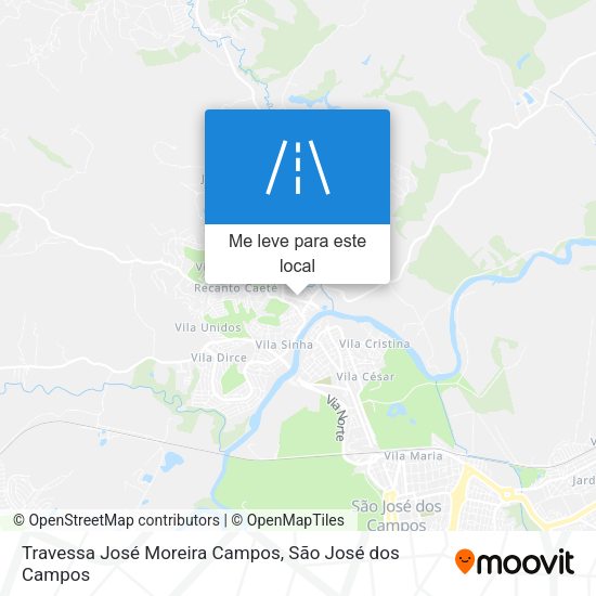 Travessa José Moreira Campos mapa