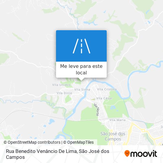 Rua Benedito Venâncio De Lima mapa