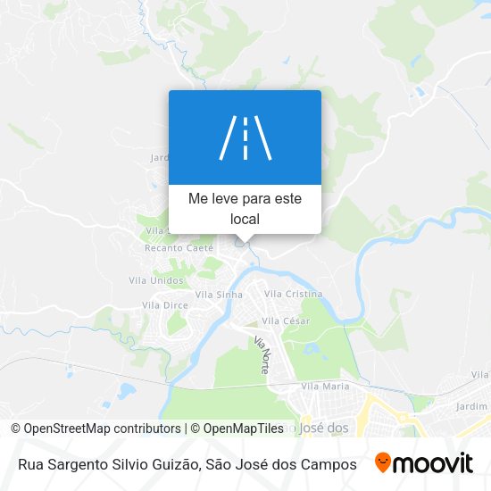 Rua Sargento Silvio Guizão mapa
