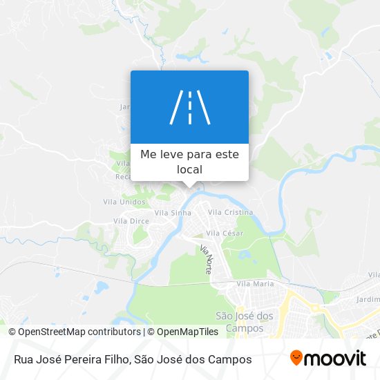 Rua José Pereira Filho mapa