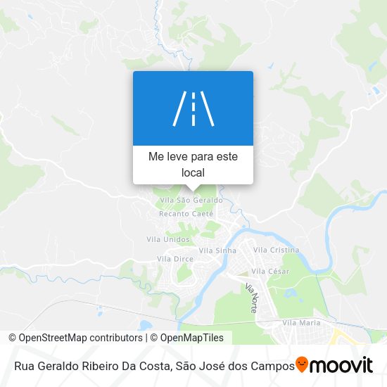 Rua Geraldo Ribeiro Da Costa mapa