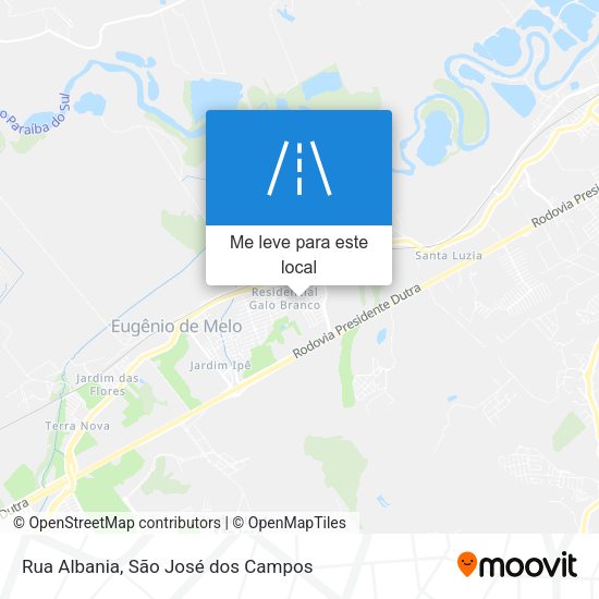 Rua Albania mapa