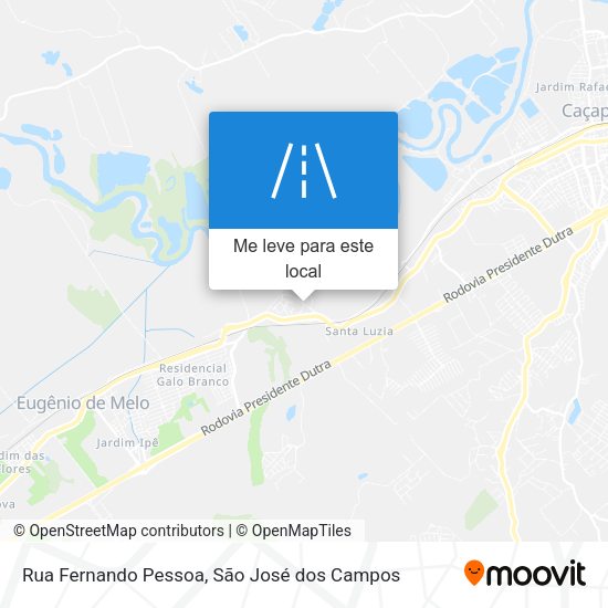 Rua Fernando Pessoa mapa