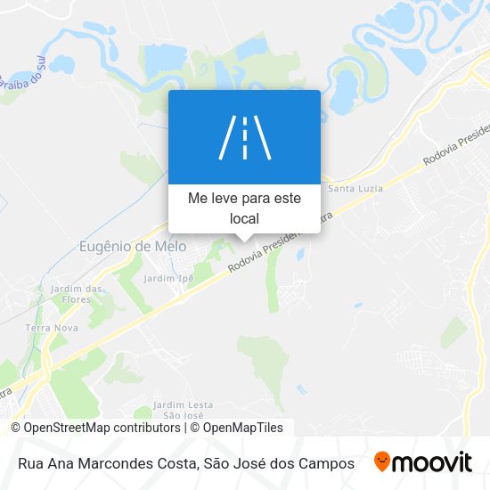 Rua Ana Marcondes Costa mapa