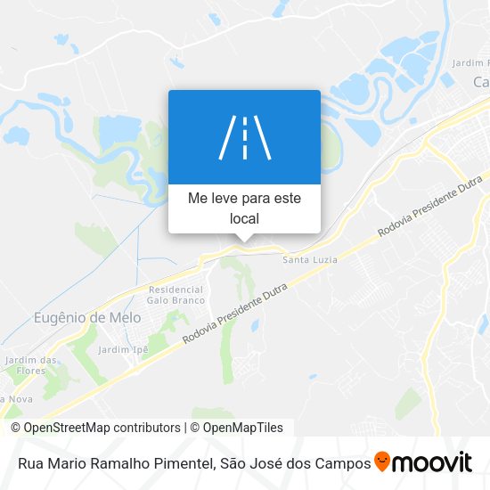 Rua Mario Ramalho Pimentel mapa
