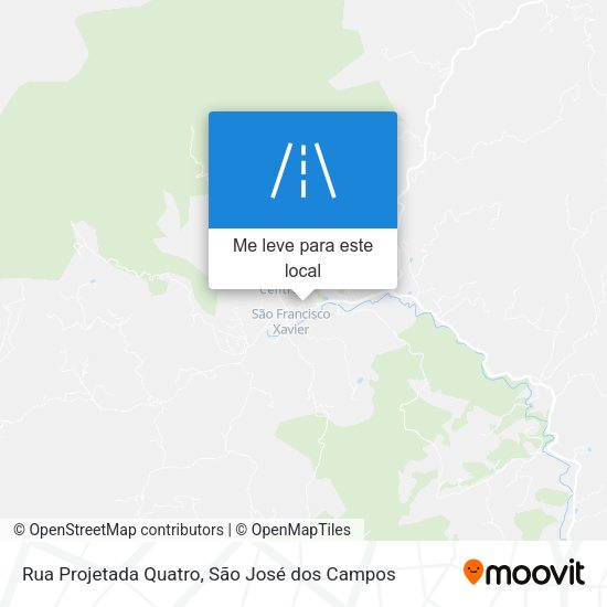 Rua Projetada Quatro mapa