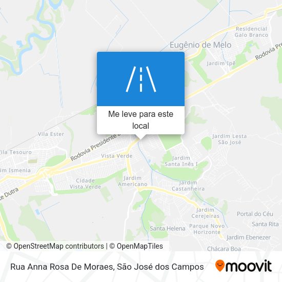 Rua Anna Rosa De Moraes mapa