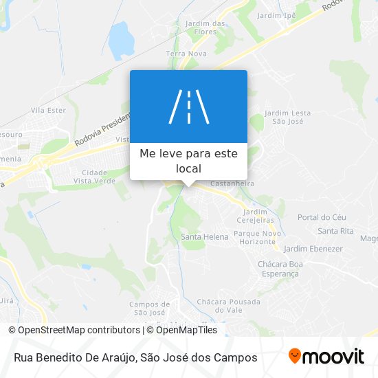 Rua Benedito De Araújo mapa