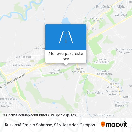 Rua José Emidio Sobrinho mapa