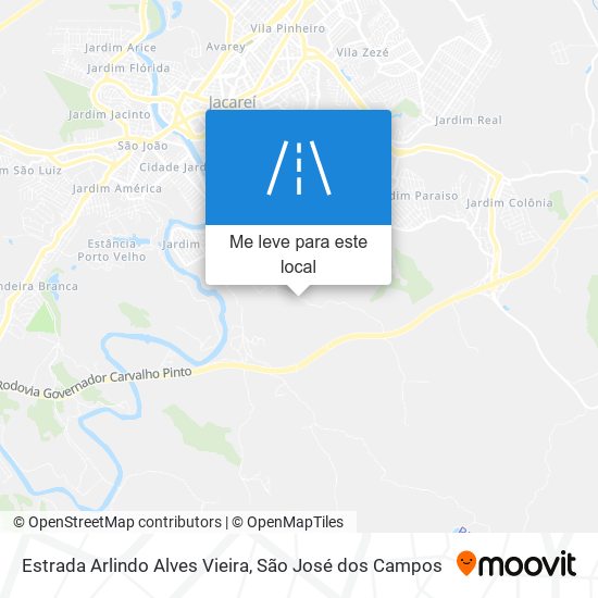 Estrada Arlindo Alves Vieira mapa