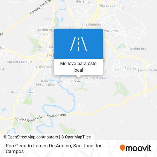 Rua Geraldo Lemes De Aquino mapa