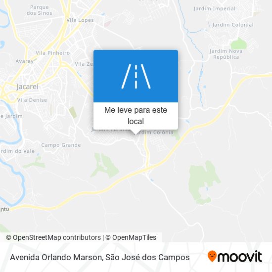 Avenida Orlando Marson mapa