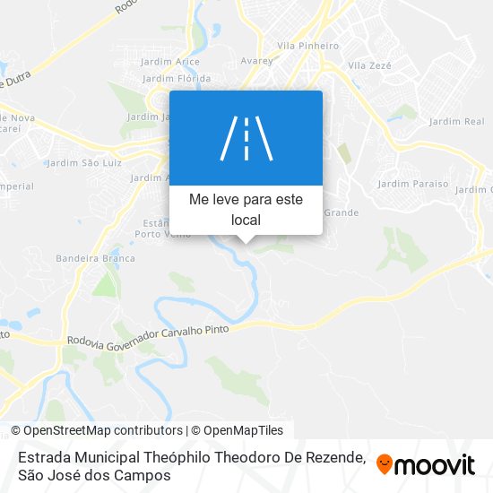 Estrada Municipal Theóphilo Theodoro De Rezende mapa