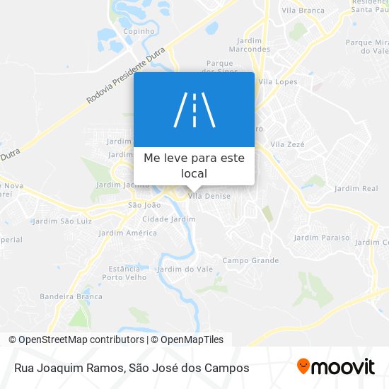 Rua Joaquim Ramos mapa