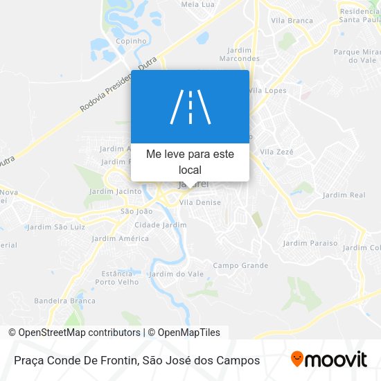 Praça Conde De Frontin mapa
