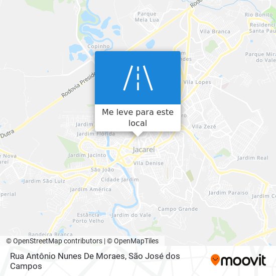 Rua Antônio Nunes De Moraes mapa