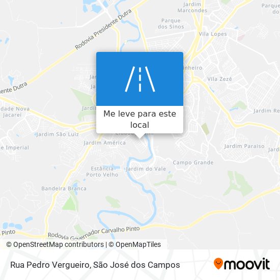 Rua Pedro Vergueiro mapa