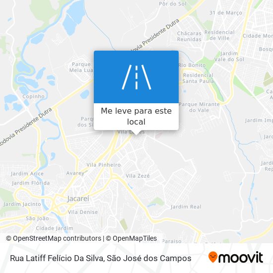 Rua Latiff Felício Da Silva mapa