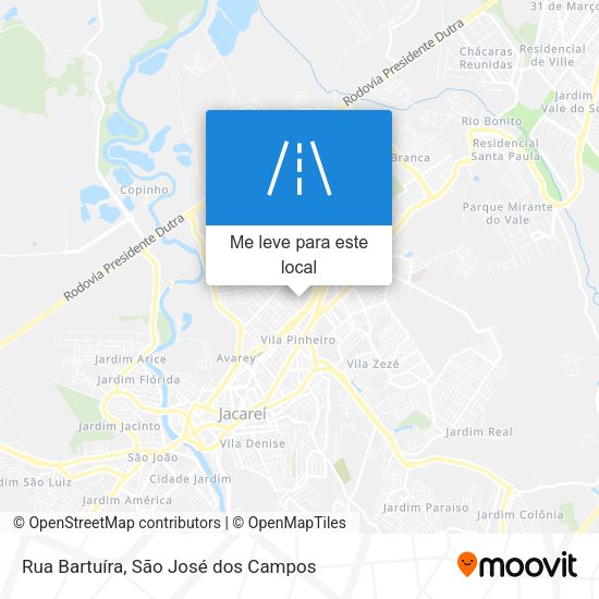 Rua Bartuíra mapa