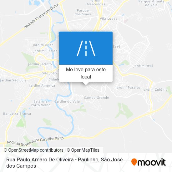 Rua Paulo Amaro De Oliveira - Paulinho mapa