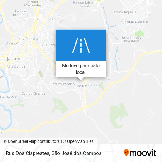 Rua Dos Cisprestes mapa