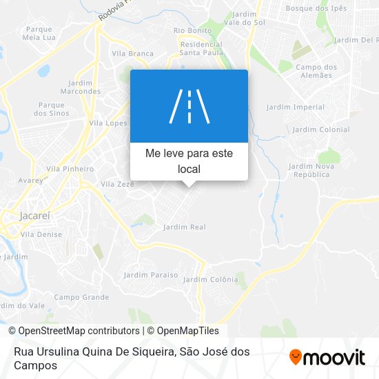 Rua Ursulina Quina De Siqueira mapa