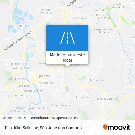 Rua Júlio Sallusse mapa