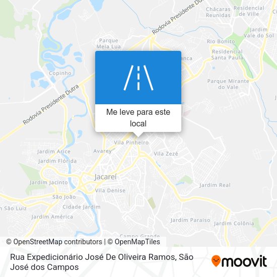 Rua Expedicionário José De Oliveira Ramos mapa