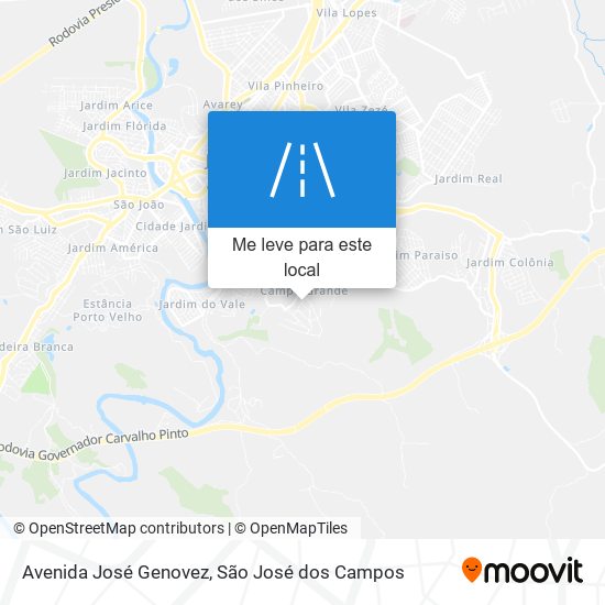 Avenida José Genovez mapa