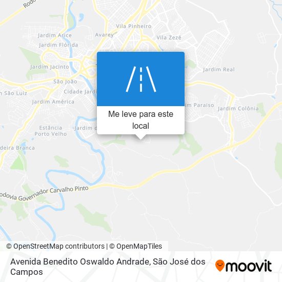 Avenida Benedito Oswaldo Andrade mapa