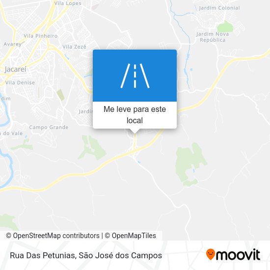 Rua Das Petunias mapa
