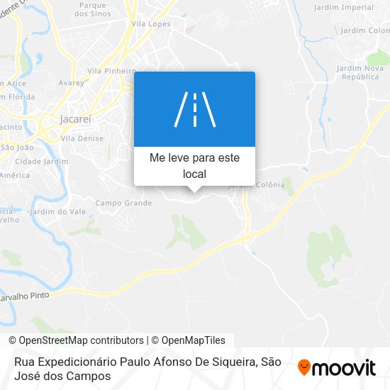 Rua Expedicionário Paulo Afonso De Siqueira mapa