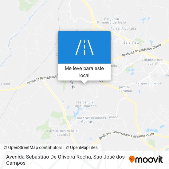 Avenida Sebastião De Oliveira Rocha mapa
