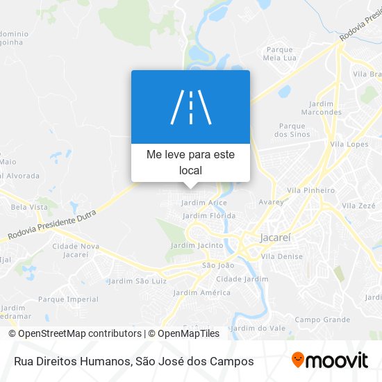 Rua Direitos Humanos mapa