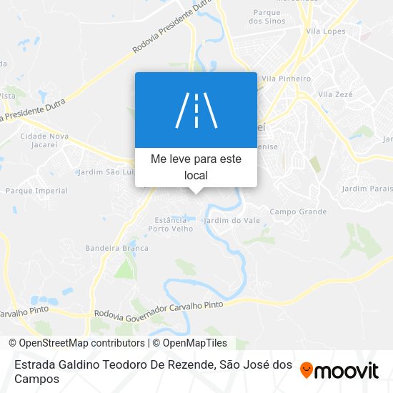 Estrada Galdino Teodoro De Rezende mapa