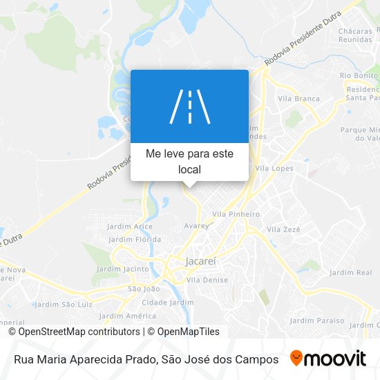 Rua Maria Aparecida Prado mapa