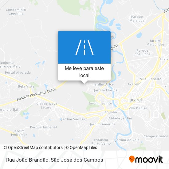 Rua João Brandão mapa