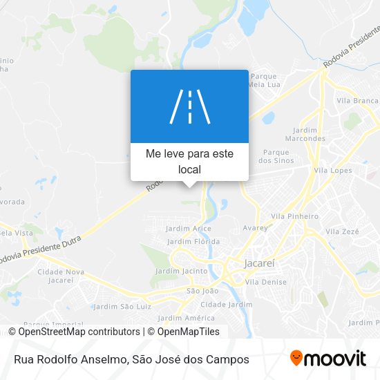 Rua Rodolfo Anselmo mapa