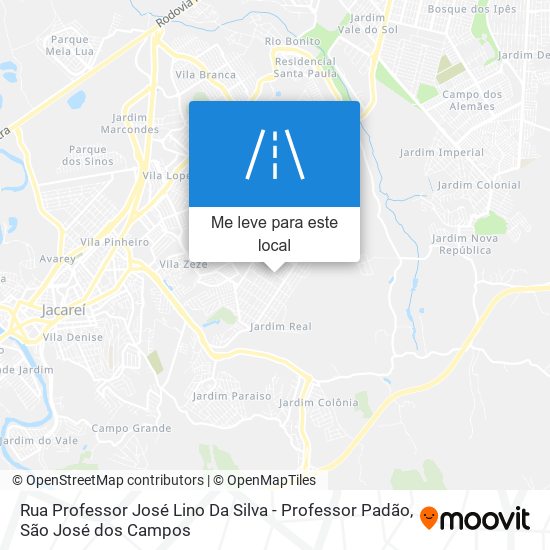 Rua Professor José Lino Da Silva  - Professor Padão mapa