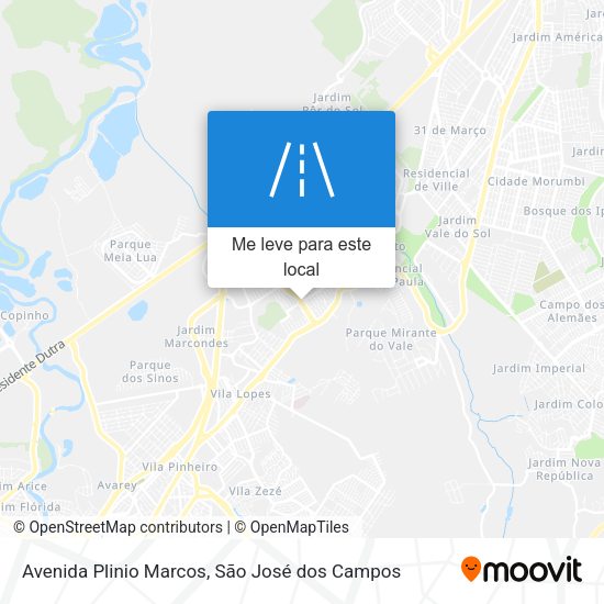 Avenida Plinio Marcos mapa