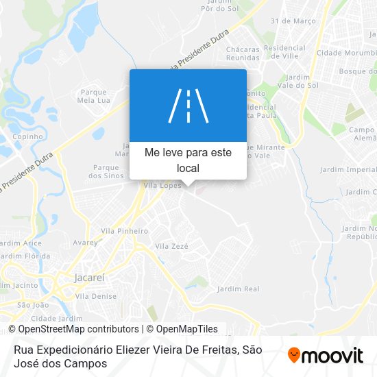 Rua Expedicionário Eliezer Vieira De Freitas mapa