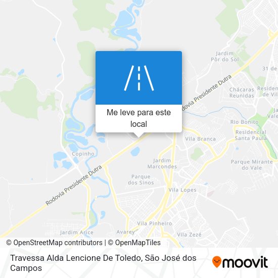 Travessa Alda Lencione De Toledo mapa