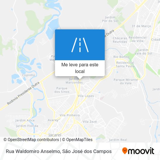 Rua Waldomiro Anselmo mapa