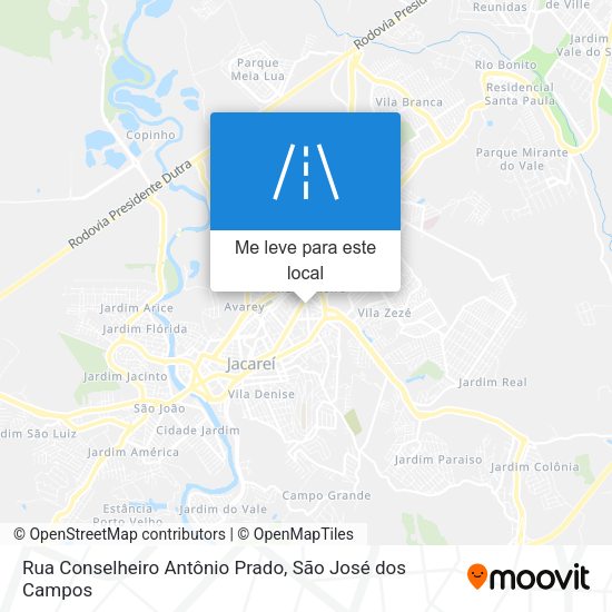Rua Conselheiro Antônio Prado mapa