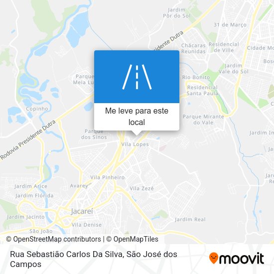 Rua Sebastião Carlos Da Silva mapa