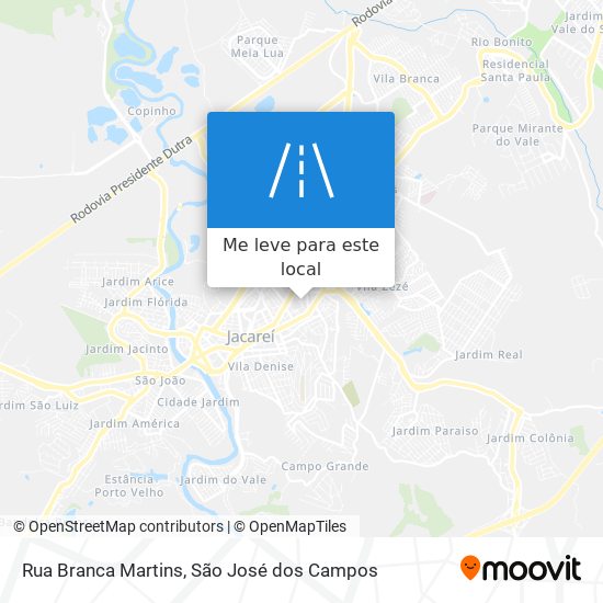 Rua Branca Martins mapa