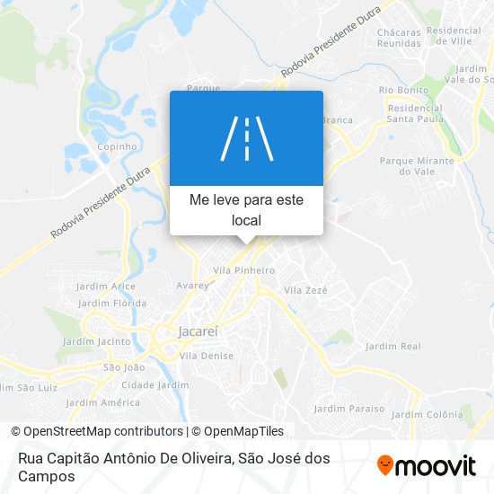 Rua Capitão Antônio De Oliveira mapa